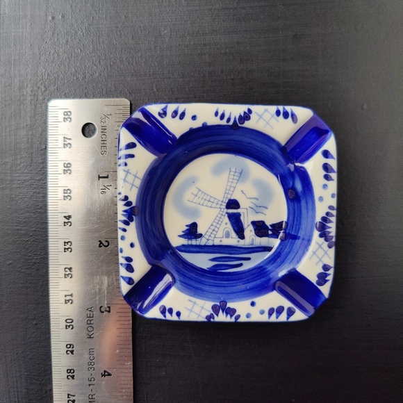 Delft 🇳🇱 ceramic | 💙🤍 ashtray - Picture 7 of 8
